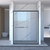 70" Black Glass Sliding Closet Doors
