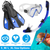 Snorkeling Gear Mask Fin Snorkel Set