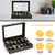 12 Slots Faux Leather Watch Box 
