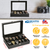 12 Slots Faux Leather Watch Box 