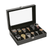 12 Slots Faux Leather Watch Box 