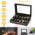 12 Slots Faux Leather Watch Box 