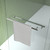 70" White Glass Sliding Closet Doors