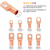 60Pcs Battery Bare Copper Ring Lug Terminals