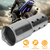 Pipe Silencer Muffler 51MM/2IN Exhaust Pipe Noise Sound Eliminator