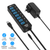 7 Port USB 3.0 5GBPS Data Hub Adapter Splitter Expander 