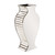 Homeroots Home Decor Beveled Mirrored Panel Curvy Tall Vase
