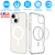 Magnetic Clear Phone Case Shockproof Transparent Phone Cover 
