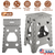 2 Pack 17.91In High Step Stool Folding Stepping Stool Lightweight 