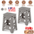 2 Pack 17.91In High Step Stool Folding Stepping Stool Lightweight 