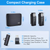 2 Pack Wireless Clip On Microphone 