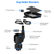 4-in-1 Car Cup Holder Tray Food Table