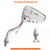 2Pcs Motorcycle Rearview Side Mirrors 
