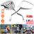2Pcs Motorcycle Rearview Side Mirrors 