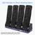 4 Remotes Charging Dock Game Controller Charger