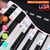 88-Key Piano Keyboard Stickers Removable Piano Key Labels PVC Piano Notes Guide 