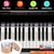 88-Key Piano Keyboard Stickers Removable Piano Key Labels PVC Piano Notes Guide 