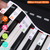 88-Key Piano Keyboard Stickers Removable Piano Key Labels PVC Piano Notes Guide 