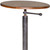 Homeroots Living Room 22 Inches Industrial Chestnut Solid Wood Round End Table