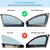 4Pcs Front Rear Car Window Magnet Covers Breathable Mesh 