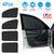 4Pcs Front Rear Car Window Magnet Covers Breathable Mesh 
