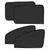 4Pcs Front Rear Car Window Magnet Covers Breathable Mesh 