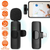 Wireless Clip On Microphone Noise Reduction Plug and Play Lapel Mic