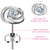 Flower Ear Studs Platinum Plated 