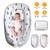 Portable Baby Lounger Baby Nest Reversible Infant Lounger Bed
