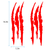 2Pcs Car Claw Mark Headlight Sticker Stripe Scratch Decal