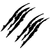 2Pcs Car Claw Mark Headlight Sticker Stripe Scratch Decal