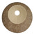 1 X 26 X 26 Brown Round Double Layer Ribbed Wall Plaque - 689805007324