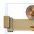 74" Gold Glass Sliding Closet Doors