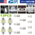 13Pcs T10 31mm Festoon LED Light Bulb