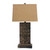 4.75 X 9.5 X 29.5 Brown Vintage With Metal Pedestal - Table Lamp - 689805006747
