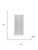 Set Of Two 78" White Glass Bi-Fold Door
