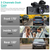 3 Channel Dash Cam Front Inside Rear 