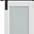 Set Of Two 84" White Glass Bi-Fold Door
