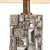 Homeroots Lighting Silver Table Lamp with Abstract Mirror Design, Silver Finish, 28 Inches