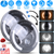 2Pcs 7In 40W Round LED 