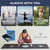1.5mm Foldable Fitness & Exercise Mat with Bag Lightweight Compact & Eco Friendly Non Slip & Washable For All Types of Yoga 72  L x 24  W 2.6 lbs