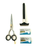 Men's Old Fashion Safety Razor Plus Professional Scissors Shaving Grooming Men's Holiday Excellent Gift Set Kit