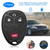 2 Keyless Entry Car Key Remote Key Fob Case