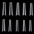 500Pcs False Nail Tips C Curve Half Cover