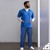 Disposable Scrub Pants for Men Women 2XL Pack of 10 Dark Blue Disposable Scrubs Bottoms with Waist Ties 2 Pockets Breathable Soft SPP Disposable Pants