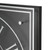 Homeroots Home Decor Vintage Style Gears Black and Silver Square Wall Clock, 24 Inch