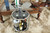 Homeroots Living Room 18.75" x 19" x 22" Chrome Round End Table with Chrome Finish and Black Tempered Glass