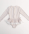 Tan Striped Girls Rash-guard