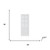 Set Of Two 78" White Glass Bi-Fold Door