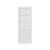 Set Of Two 80" White Glass French Doors